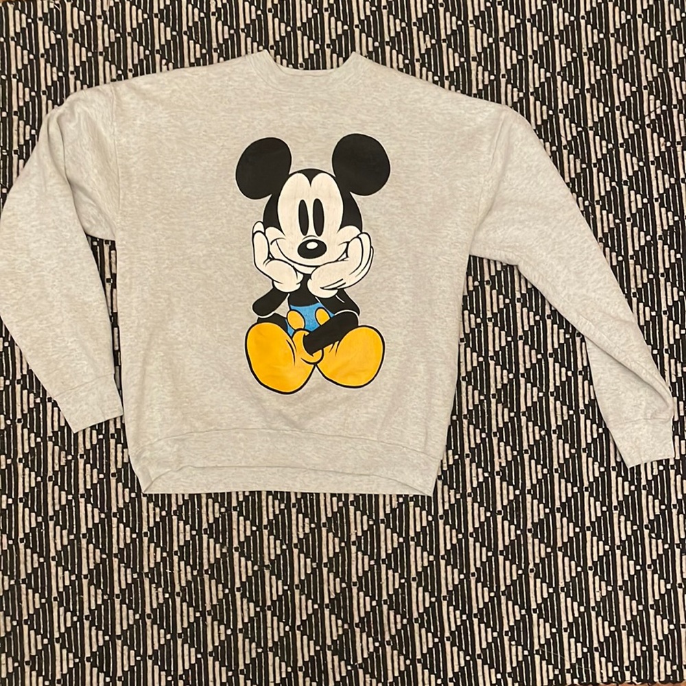 80s or 90s vintage Mickey &co sweatshirt printed front and back